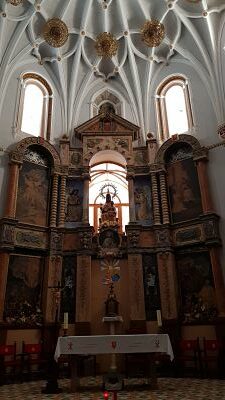 retablo altar monasterio santa maria virgen del olivar