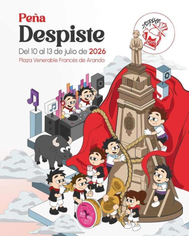 cartel fiestas peña el despiste 2026 teruel
