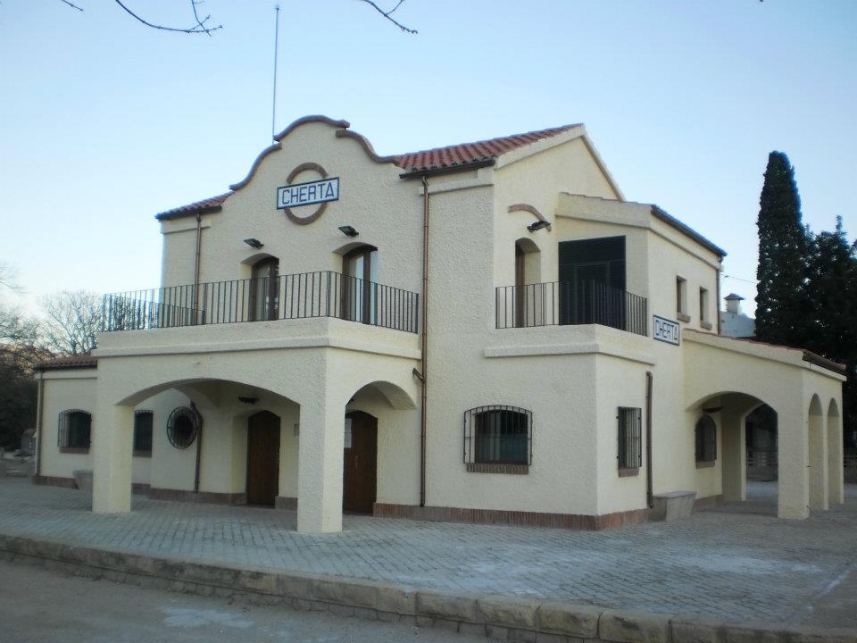 estación de tren de xerta en la via verda val de zafán