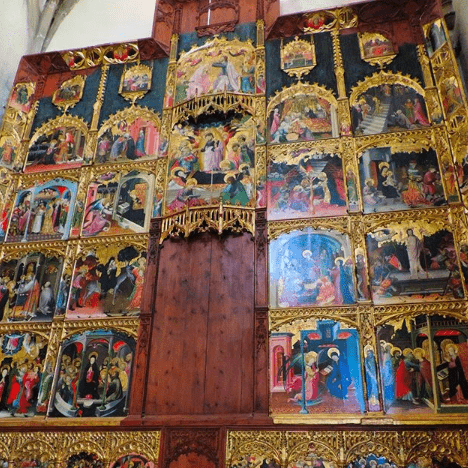 retablo de la vida iglesia de rubielos de mora