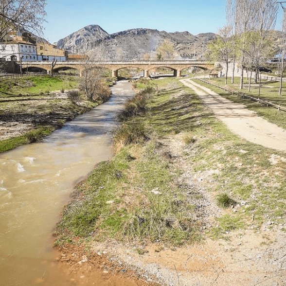 camino de bicicletas en oliete