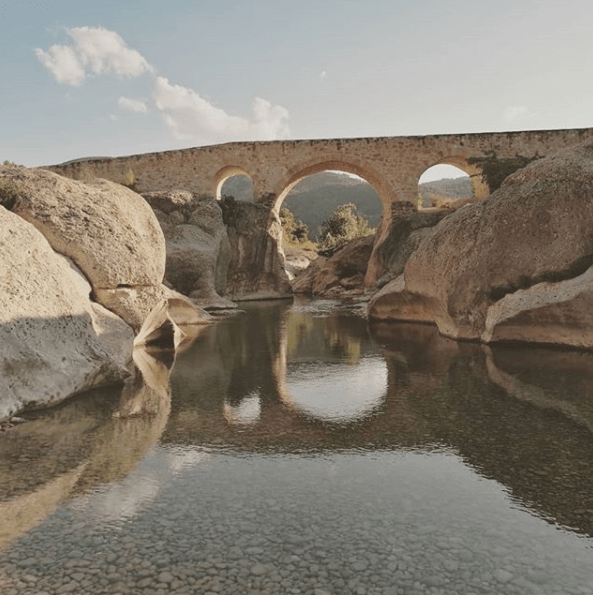 puente cananillas aguaviva río bergantes
