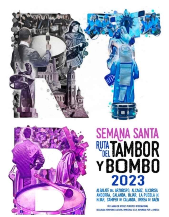 cartel ruta del tambor y bombo 2023