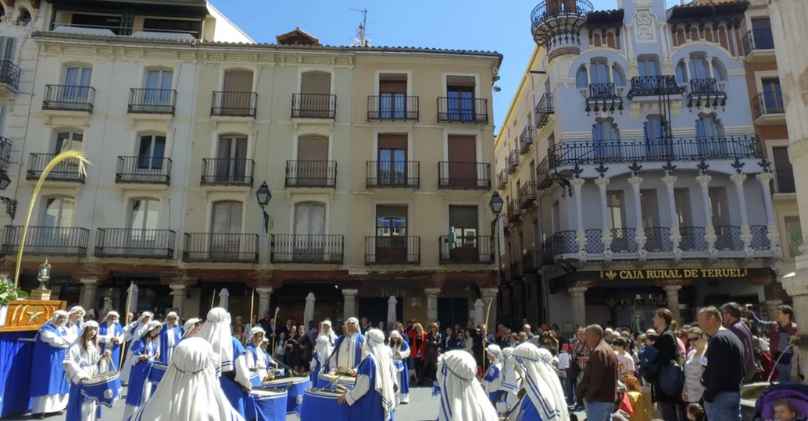 procesion de la burrica semana santa teruel