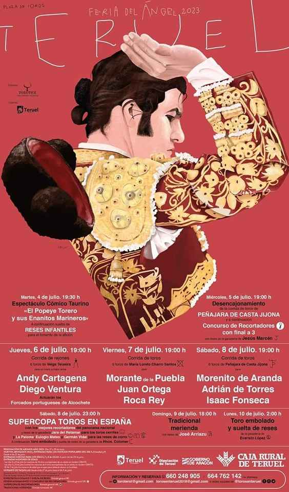 cartel toros feria del angel teruel 2023
