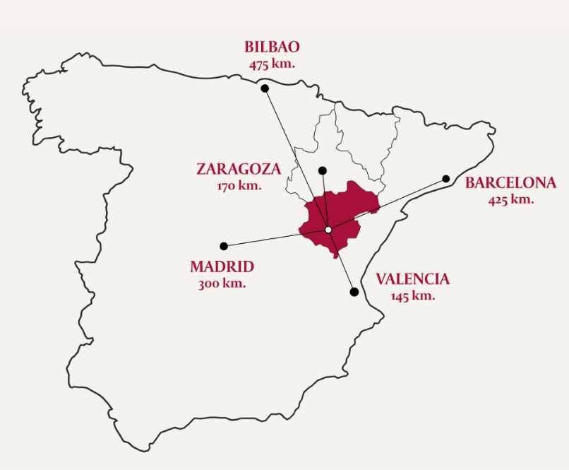 mapa teruel carreteras