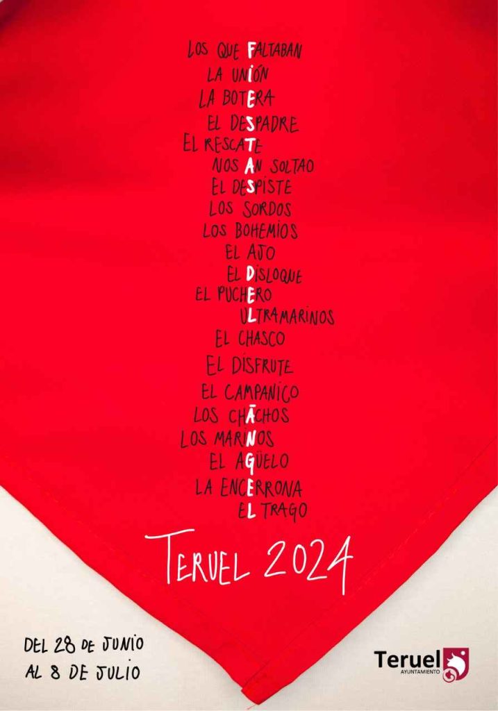 cartel fiestas vaquillas teruel 2024 ganador concurso
