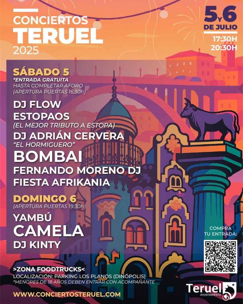 cartel conciertos teruel 2025